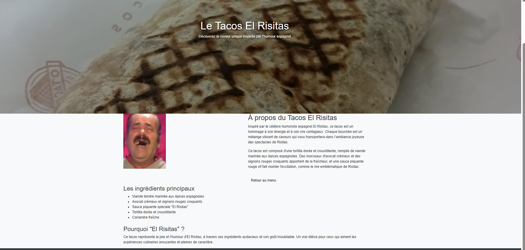 Détail d'un tacos